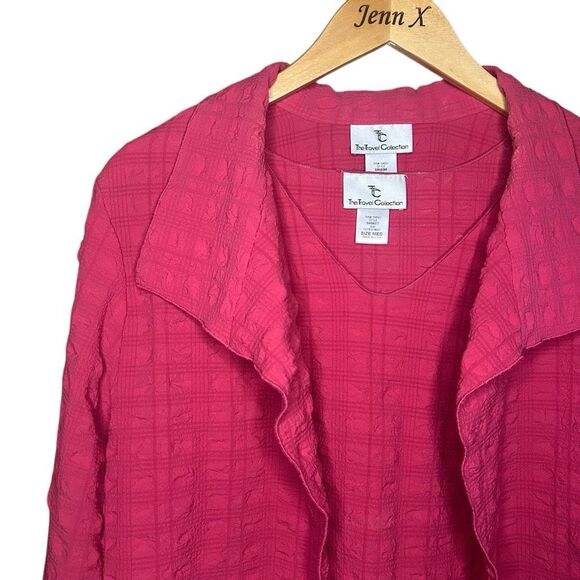 The Travel Collection Pink Long Sleeve Blazer With Inner Size M/L Barbiecore - Picture 2 of 15